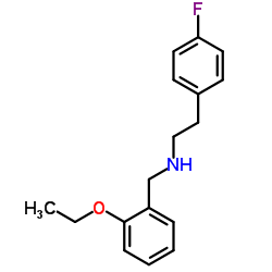 N-(2-Ethoxybenzyl)-2-(4-fluorophenyl)ethanamine Structure