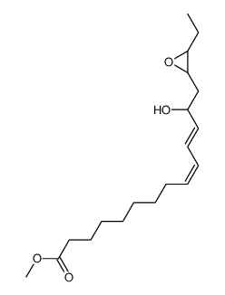 (9Z,11E)-14-(3-Ethyl-oxiranyl)-13-hydroxy-tetradeca-9,11-dienoic acid methyl ester Structure