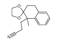 1-(2-Cyanethyl)-2,2-ethandiyldioxy-1-methyl-1,2,3,4-tetrahydronaphthalin Structure