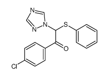1-(4-chlorophenyl)-2-phenylsulfanyl-2-(1,2,4-triazol-1-yl)ethanone结构式