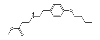 methyl 3-((4-butoxyphenethyl)amino)propanoate结构式