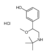 3-[2-(tert-butylamino)-1-methoxyethyl]phenol,hydrochloride Structure