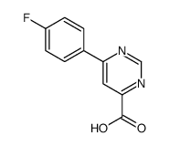 6-(4-fluorophenyl)pyrimidine-4-carboxylic acid结构式