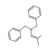 1-(N,N-dibenzylamino)-2-methylprop-1-ene Structure