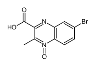 7-bromo-3-methyl-4-oxidoquinoxalin-4-ium-2-carboxylic acid Structure