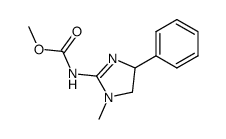 (1-Methyl-4-phenyl-4,5-dihydro-1H-imidazol-2-yl)-carbamic acid methyl ester Structure