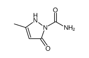 1H-Pyrazole-1-carboxamide,2,5-dihydro-3-methyl-5-oxo-(9CI) structure