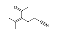 4-acetyl-5-methylhex-4-enenitrile结构式