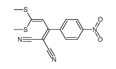 2-[3,3-Bis-methylsulfanyl-1-(4-nitro-phenyl)-allylidene]-malononitrile Structure