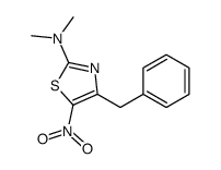 4-benzyl-N,N-dimethyl-5-nitro-1,3-thiazol-2-amine Structure