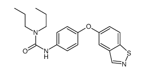 3-[4-(1,2-benzothiazol-5-yloxy)phenyl]-1,1-dipropylurea结构式