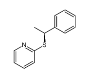 (S)-(-)-1-phenylethyl 2-pyridyl sulphide结构式
