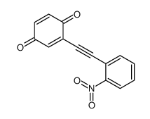 2-[2-(2-nitrophenyl)ethynyl]cyclohexa-2,5-diene-1,4-dione Structure