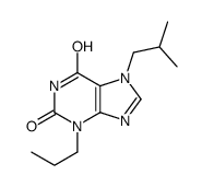 7-(2-methylpropyl)-3-propylpurine-2,6-dione结构式