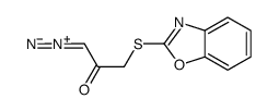 3-(1,3-benzoxazol-2-ylsulfanyl)-1-diazonioprop-1-en-2-olate结构式