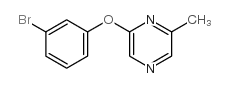 2-(3-bromophenoxy)-6-methylpyrazine Structure