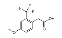 Benzeneacetic acid, 4-methoxy-2-(trifluoromethyl) Structure