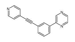 2-[3-(2-pyridin-4-ylethynyl)phenyl]pyrazine Structure