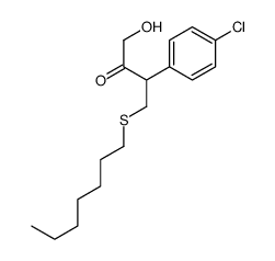 3-(4-chlorophenyl)-4-heptylsulfanyl-1-hydroxybutan-2-one Structure