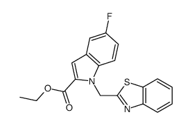 ethyl 5-fluoro-1-[(benzothiazol-2-yl)methyl]-1H-indole-2-carboxylate Structure