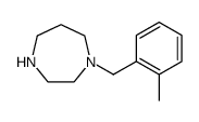 1H-1,4-Diazepine, hexahydro-1-[(2-methylphenyl)methyl]结构式
