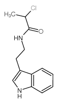2-chloro-N-[2-(1H-indol-3-yl)ethyl]propanamide结构式