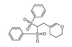 5-[2,2-bis(benzenesulfonyl)ethyl]-3,4-dihydro-2H-pyran Structure