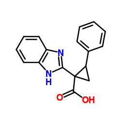 1-(1H-Benzimidazol-2-yl)-2-phenylcyclopropanecarboxylic acid结构式