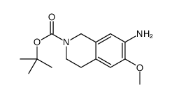 tert-butyl 7-amino-6-methoxy-3,4-dihydro-1H-isoquinoline-2-carboxylate Structure