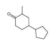 4-cyclopentyl-2-methylcyclohexan-1-one结构式