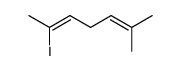 2-iodo-6-methylhepta-2,5-diene结构式