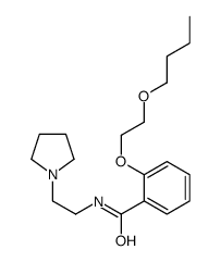 o-(2-Butoxyethoxy)-N-[2-(1-pyrrolidinyl)ethyl]benzamide Structure