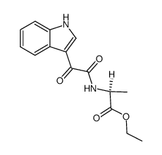 N-<(indol-3-yl)glyoxylyl>alanine ethyl ester结构式