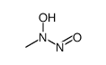 N-hydroxy-N-methylnitrous amide Structure