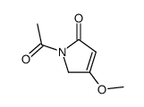 1-acetyl-4-methoxy-1H-pyrrol-2(5H)-one结构式