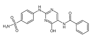 5-benzoylamino-2-(p-aminosulfonyl)anilino-4-hydroxy-pyrimidine结构式