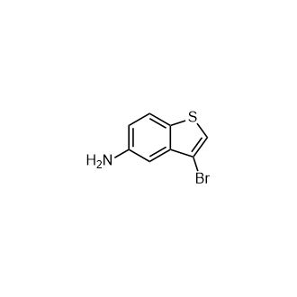 3-溴苯并[b]噻吩-5-胺结构式