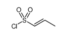 1-Propene-1-sulfonyl chloride, (1E) Structure