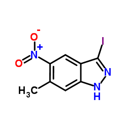 3-Iodo-6-methyl-5-nitro-1H-indazole Structure