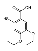 4,5-diethoxy-2-sulfanylbenzoic acid结构式