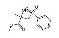 1-Hydroxy-2-phenylsulfonyl-methacrylsaeure-methylester Structure