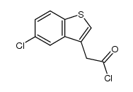 5-chlorobenzo[b]thiophene-3-acetyl chloride结构式