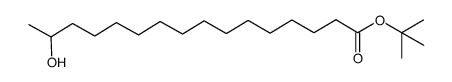 tert-butyl 15-hydroxyhexadecanoate结构式