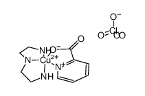 (diethylenetriamine)(picolinato)copper(II) perchlorate结构式