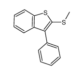 2-(methylsulfanyl)-3-phenylbenzo[b]thiophene结构式