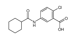 2-chloro-5-(cyclohexanecarboxamido)benzoic acid Structure