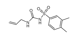 N-allyl-N'-(3,4-dimethyl-benzenesulfonyl)-urea结构式