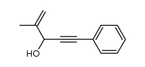 2-methyl-5-phenyl-pent-1-en-4-yn-3-ol结构式