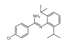 4-chloro-N'-(2,6-diisopropylphenyl)benzamidine结构式