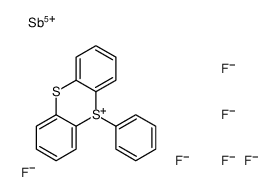 hexafluoroantimony(1-),5-phenylthianthren-5-ium Structure